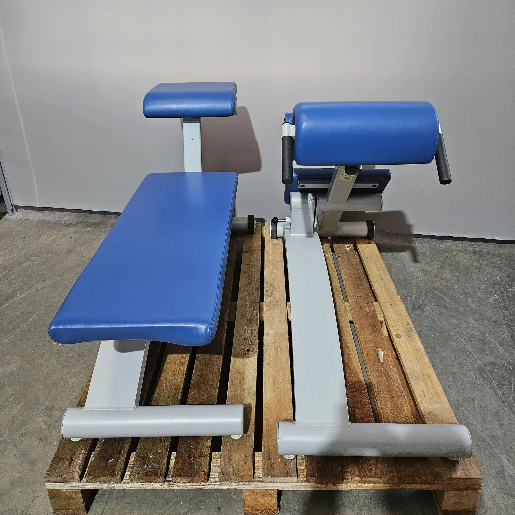 2er Set - Frei Genius Basic Lateral & Lumbaltrainer (Kombigerät) sowie Bauchbank (Abdominal Trainer), Farbe Silber, gebraucht - überholter Zustand - Image 3