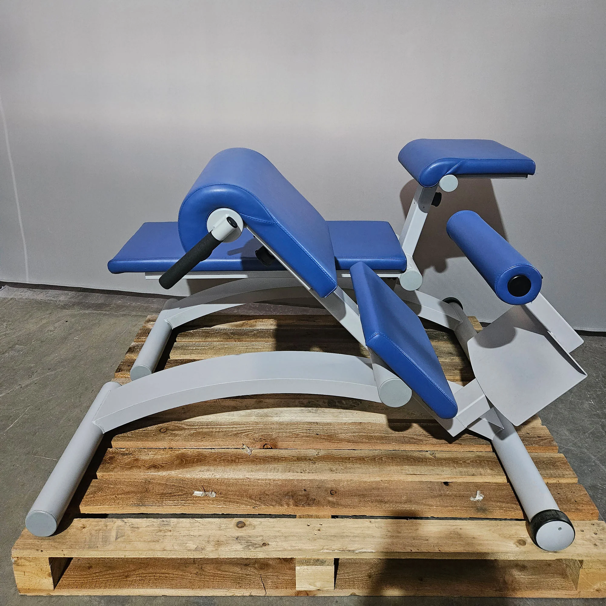2er Set - Frei Genius Basic Lateral & Lumbaltrainer (Kombigerät) sowie Bauchbank (Abdominal Trainer), Farbe Silber, gebraucht - überholter Zustand - Image 4