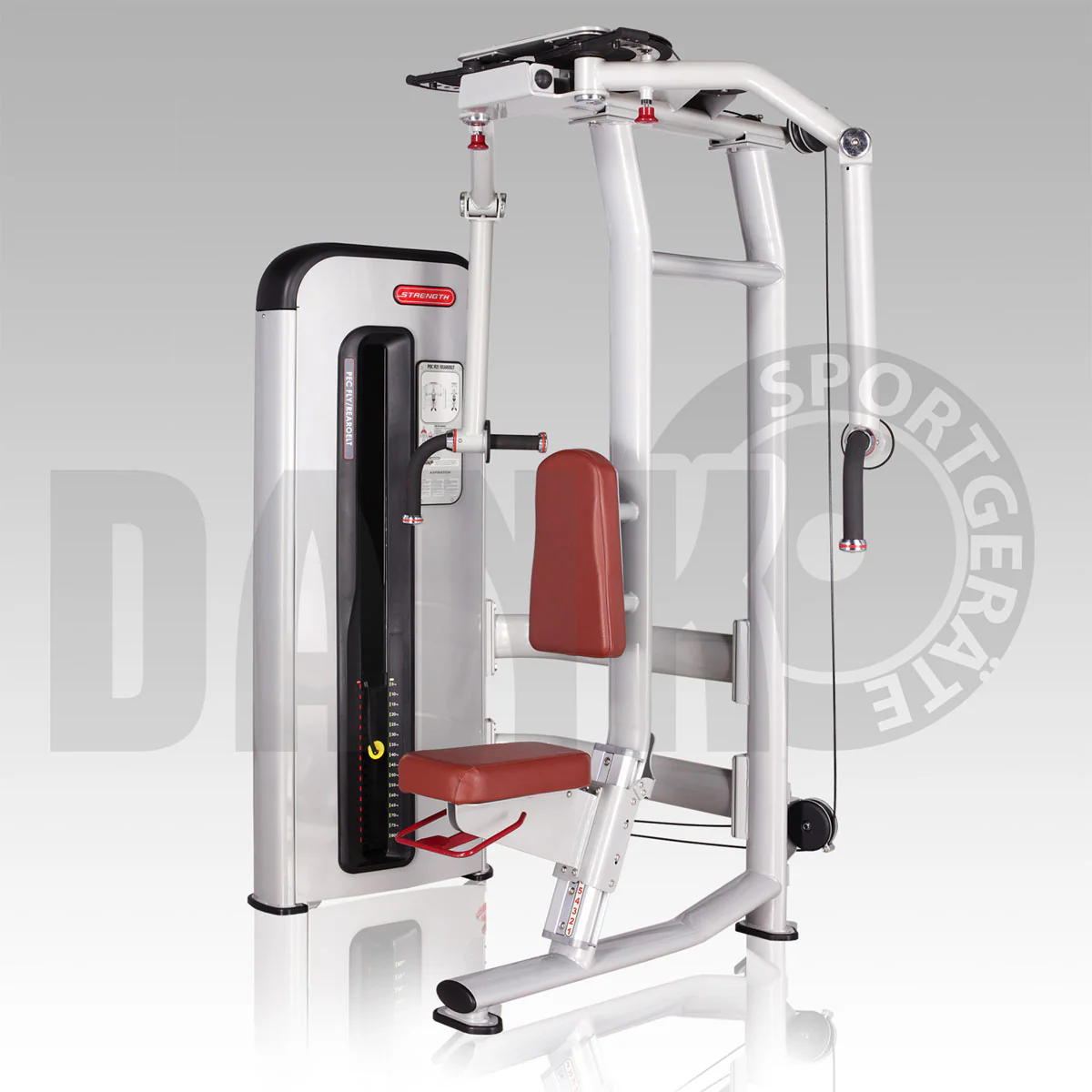 Aehnlich Star Trac, TechnoGym oder Gym80 - Danksport S-Line Gerätepark - 30 Kraftgeräte & Zubehör, Neue Geräte, Farbe Silber, Polster Braun - Image 11