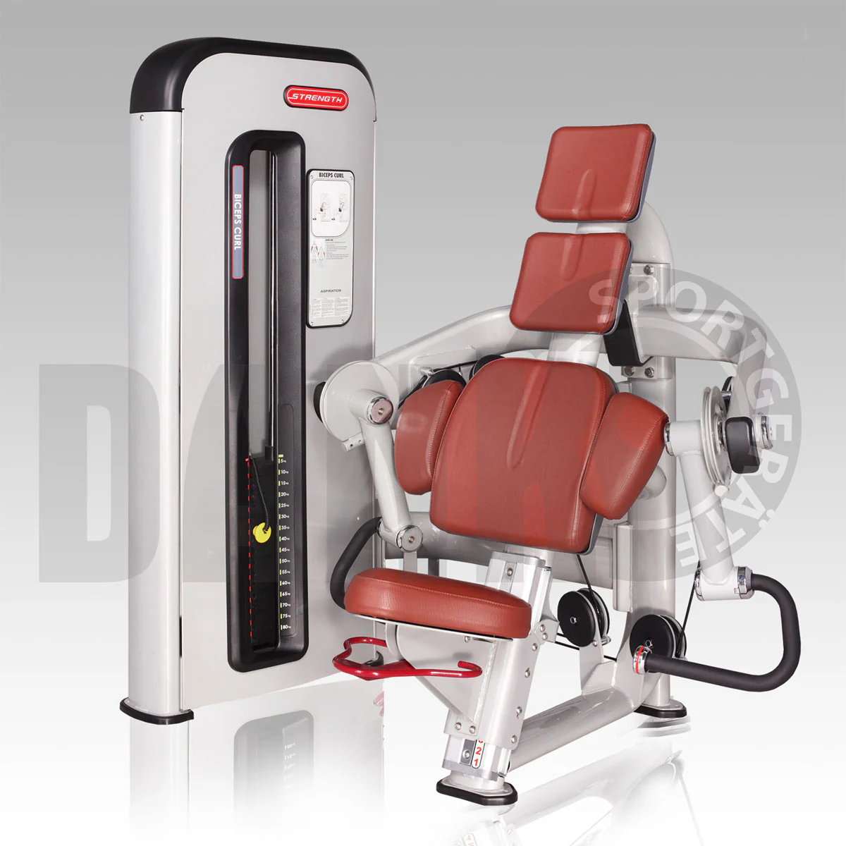 Aehnlich Star Trac, TechnoGym oder Gym80 - Danksport S-Line Gerätepark - 30 Kraftgeräte & Zubehör, Neue Geräte, Farbe Silber, Polster Braun - Image 12