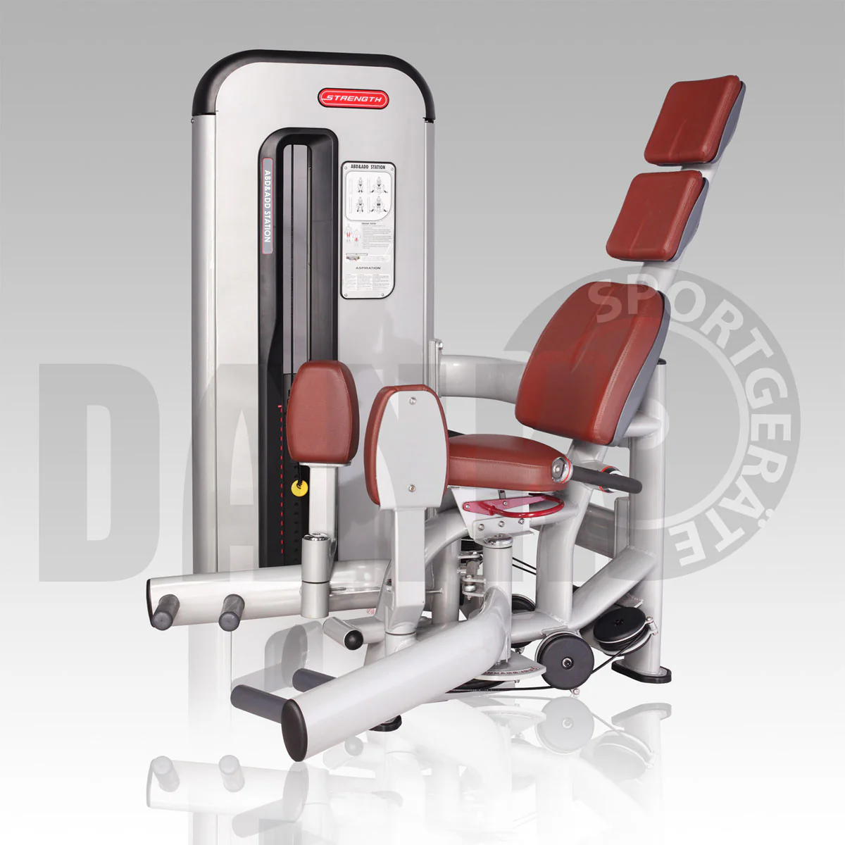 Aehnlich Star Trac, TechnoGym oder Gym80 - Danksport S-Line Gerätepark - 30 Kraftgeräte & Zubehör, Neue Geräte, Farbe Silber, Polster Braun - Image 17