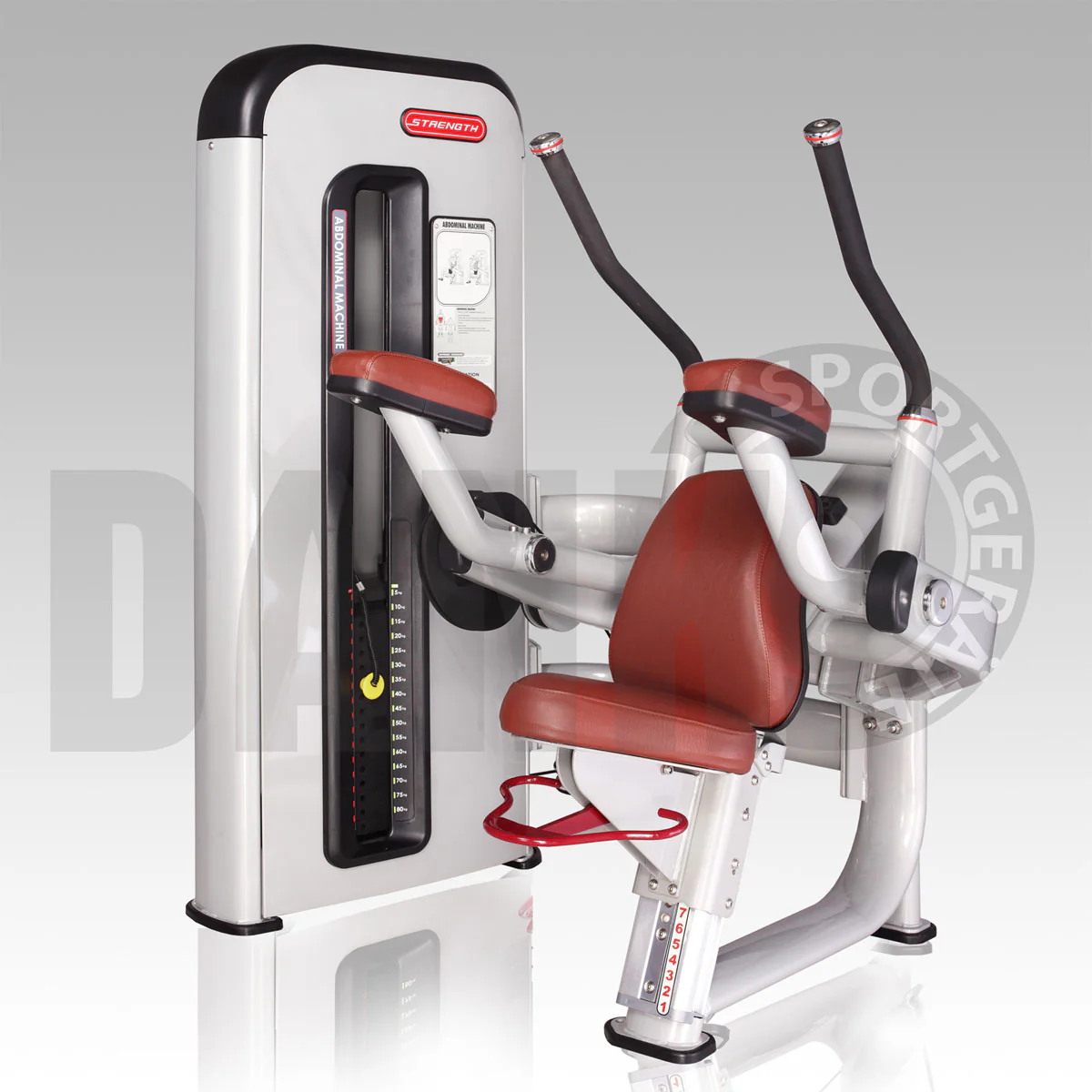 Aehnlich Star Trac, TechnoGym oder Gym80 - Danksport S-Line Gerätepark - 30 Kraftgeräte & Zubehör, Neue Geräte, Farbe Silber, Polster Braun - Image 19