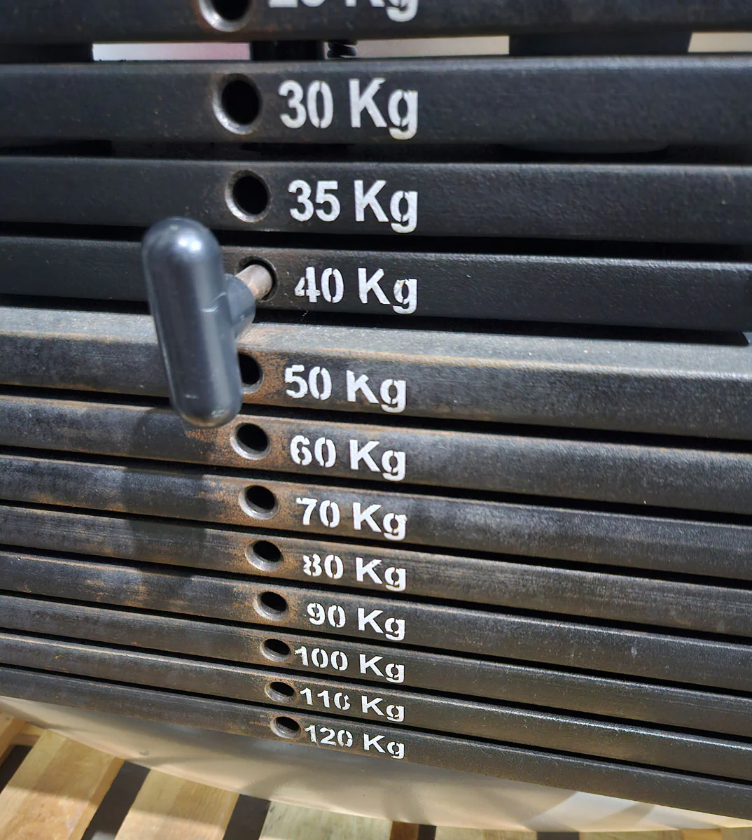 AS Sport bzw Proxowell Bankdrückmaschine, Brustpresse, Chestpress, Rahmenfarbe Silber, gebraucht mit Gebrauchsspuren - Image 8