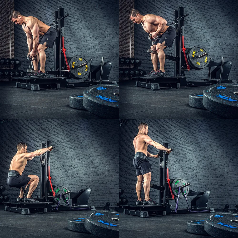 ATX Belt Squat Machine - Kniebeugen & Dips Maschine - Plate loaded - Image 10