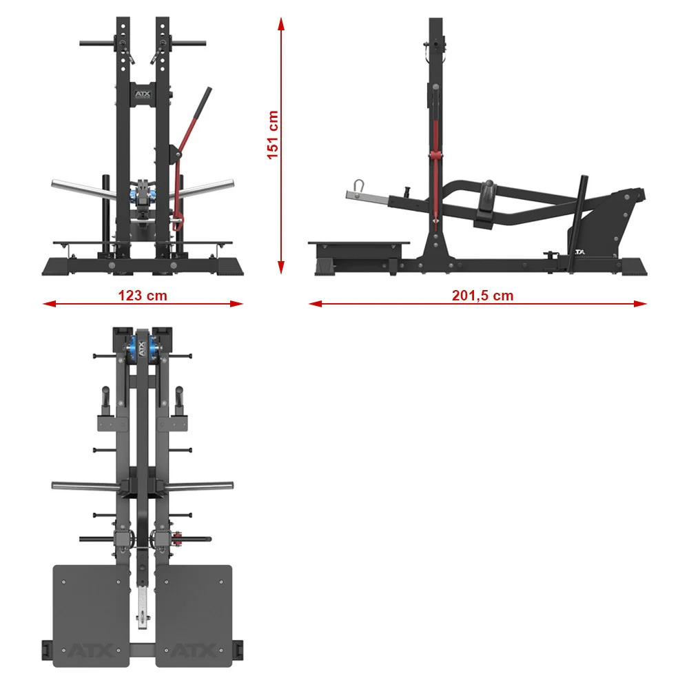ATX Belt Squat Machine - Kniebeugen & Dips Maschine - Plate loaded - Image 13