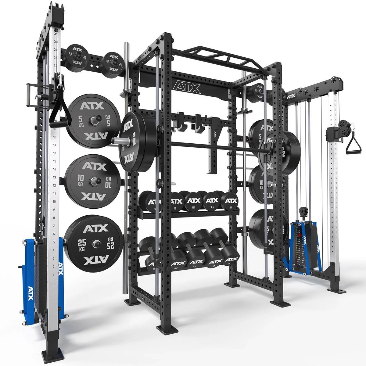 ATX Cable Cross Rack mit 2 x 90 kg Steckgewichten und vielen Extras - Image 4