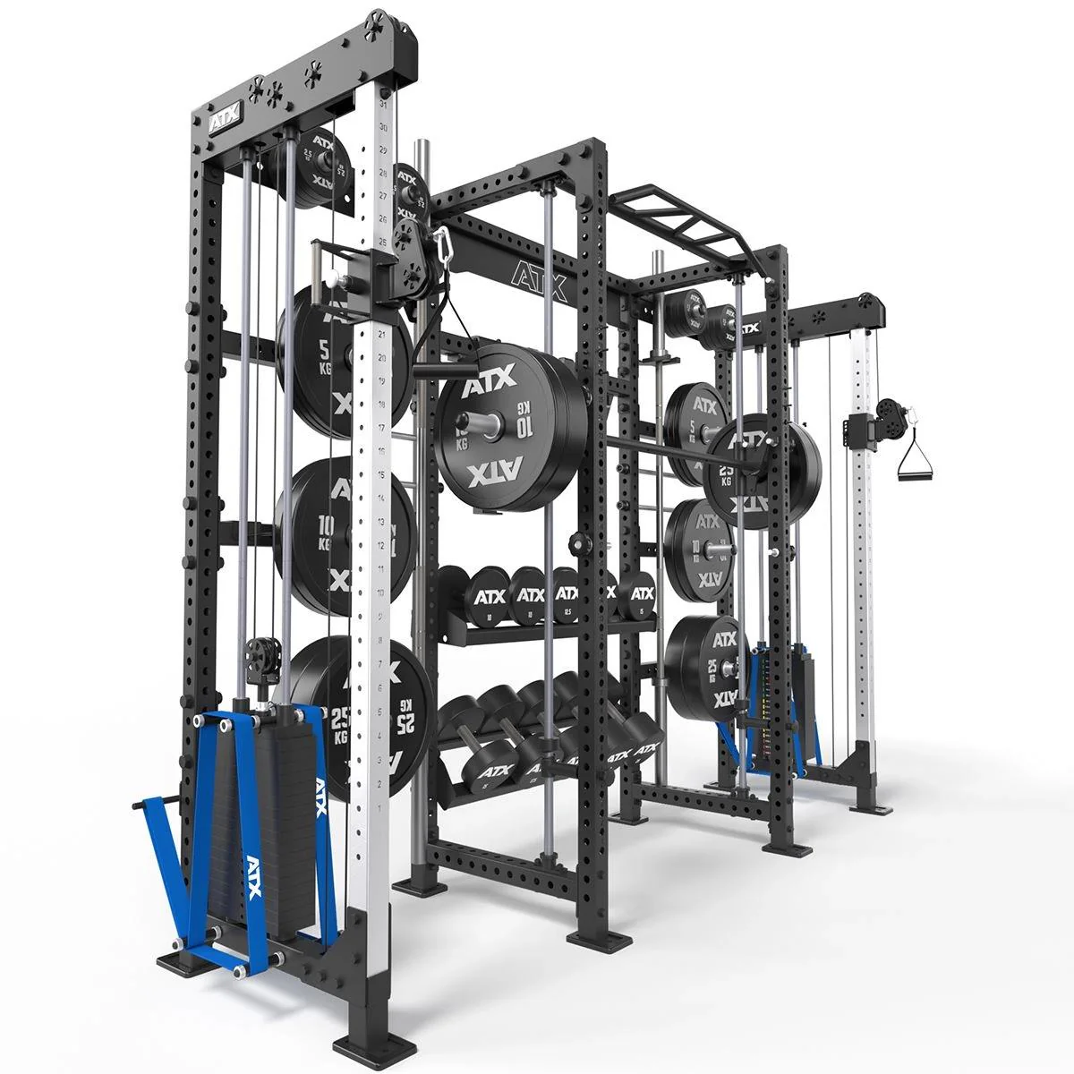 ATX Cable Cross Rack mit 2 x 90 kg Steckgewichten und vielen Extras - Image 5