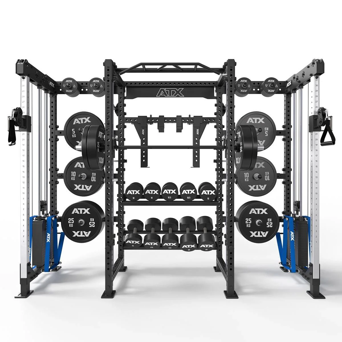 ATX Cable Cross Rack mit 2 x 90 kg Steckgewichten und vielen Extras - Image 6