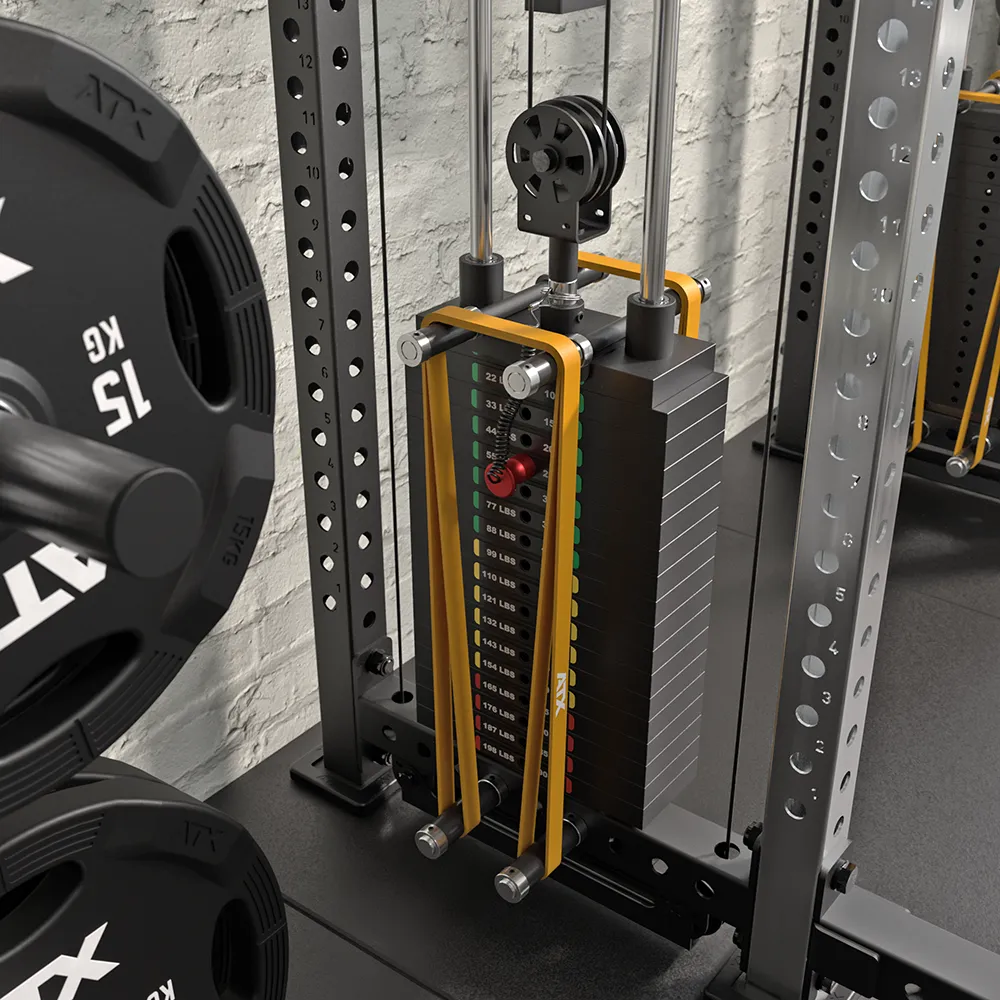 ATX Cable Half Rack mit 2 x 90 kg Steckgewichten - Image 11