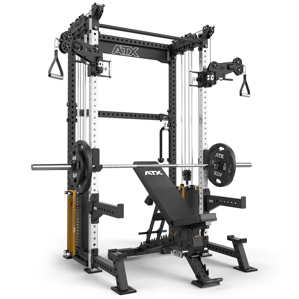 ATX Cable Half Rack mit 2 x 90 kg Steckgewichten - Image 3