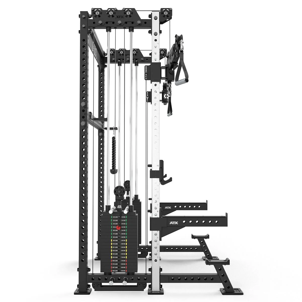 ATX Cable Half Rack mit 2 x 90 kg Steckgewichten - Image 6