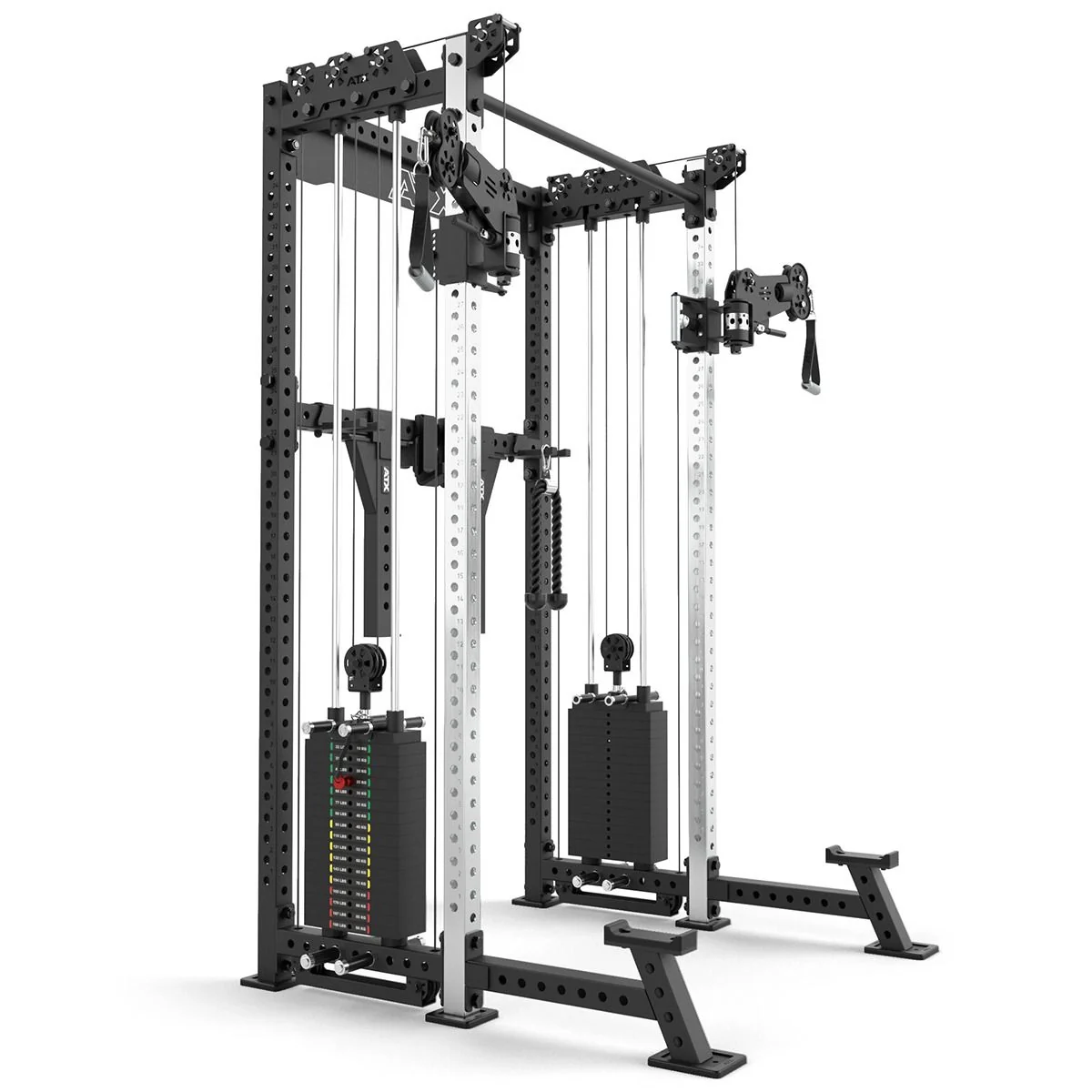 ATX Cable Half Rack mit 2 x 90 kg Steckgewichten - Image 7