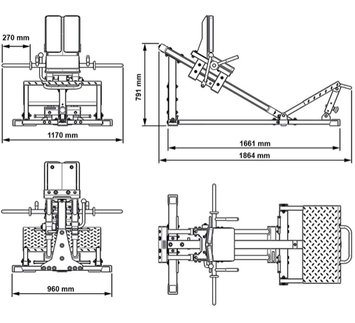 ATX - Compact Leg Press Combo / Hackenschmidt Kniebeugenmaschine 3.0 - Image 14