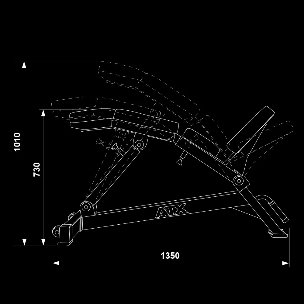 ATX Curved Incline Bench - Image 13