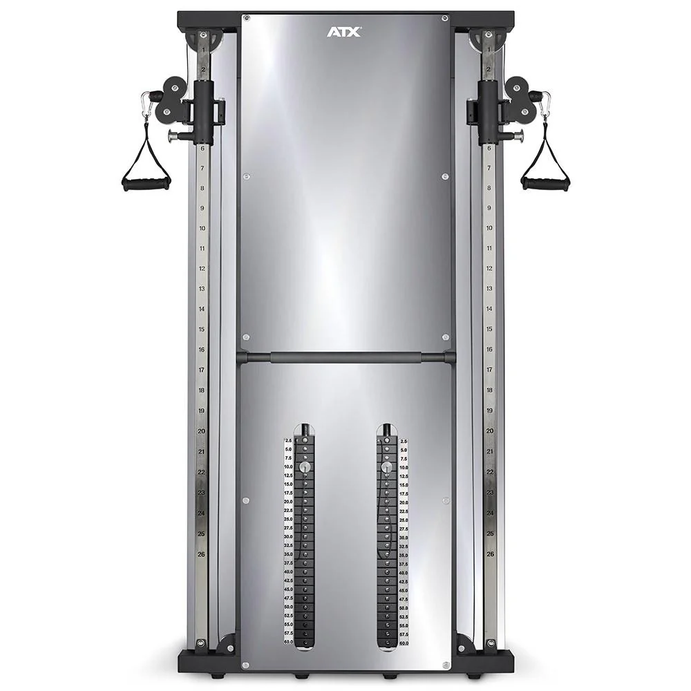 ATX Duale Wandzugstation -Mirror- mit 2 x 60 kg Steckgewichten - Image 6