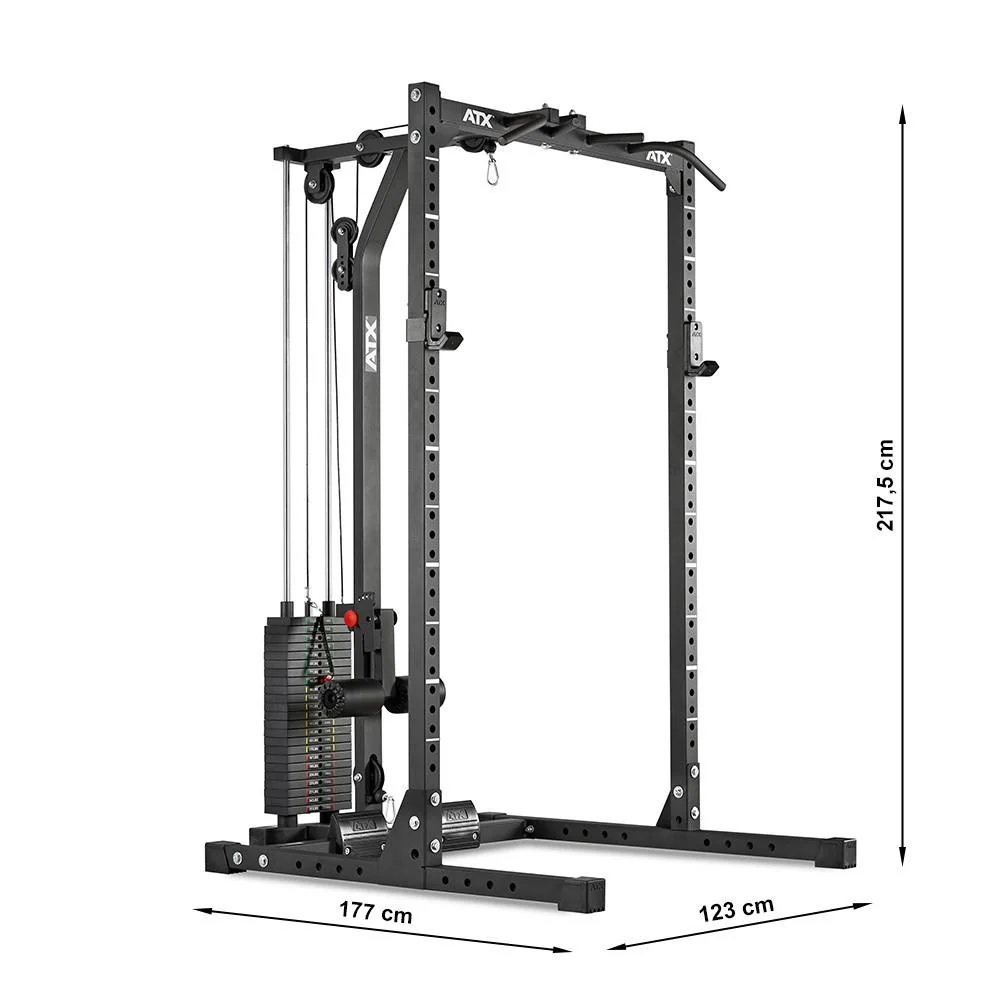 ATX Half Rack 620 - Komplettsystem inkl. Latzugstation - Stack Weight - Image 13