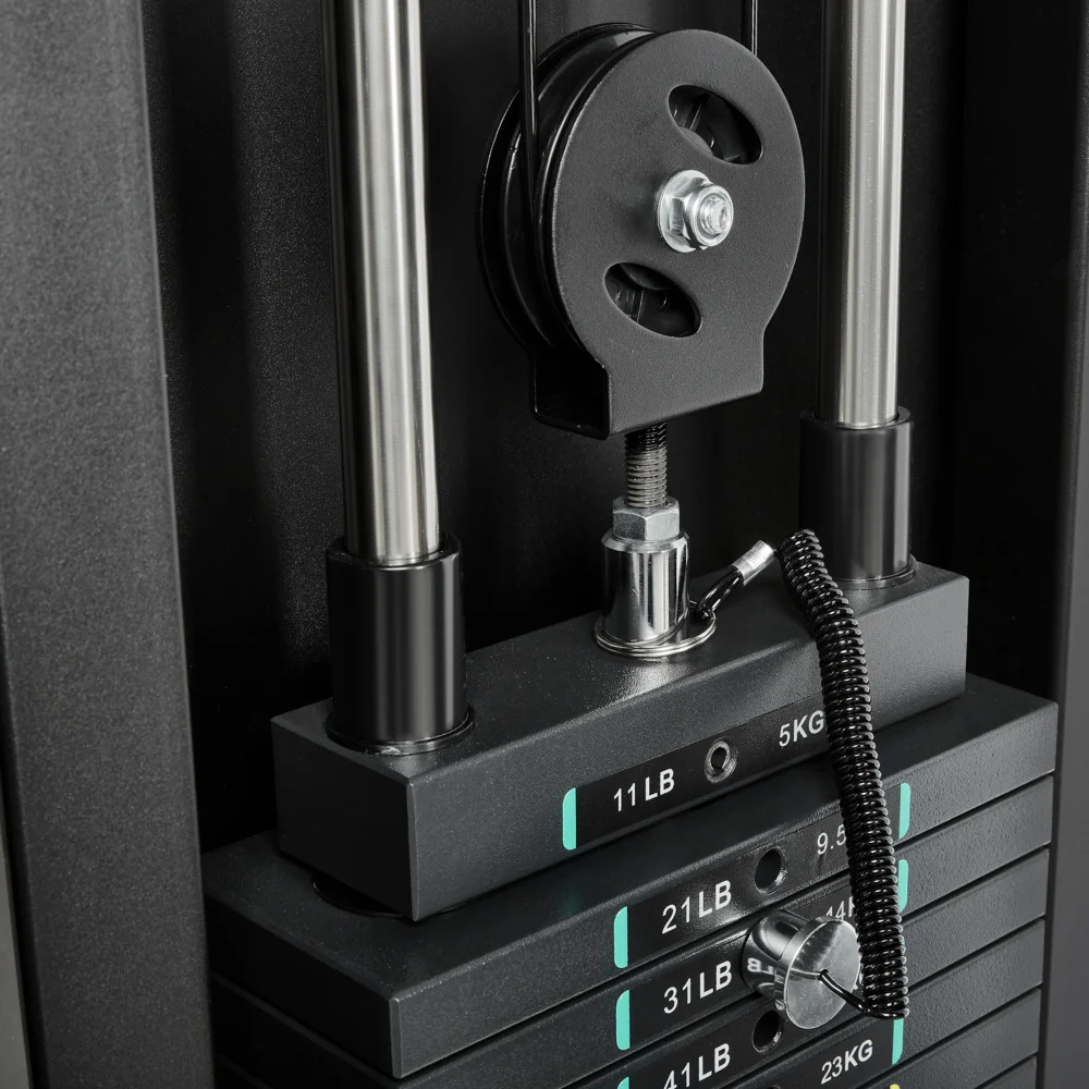 ATX Kabelzugstation - Rack mit 2 x 90 kg Steckgewichten und Zubehör! - Image 9