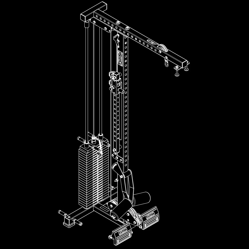 ATX Latzug Option MPX-780 - 125 kg Steckgewichte - Image 13