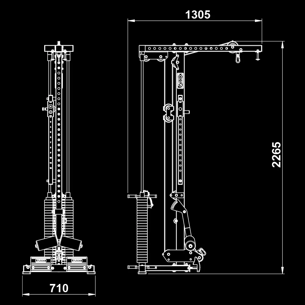 ATX Latzug Option MPX-780 - 125 kg Steckgewichte - Image 14