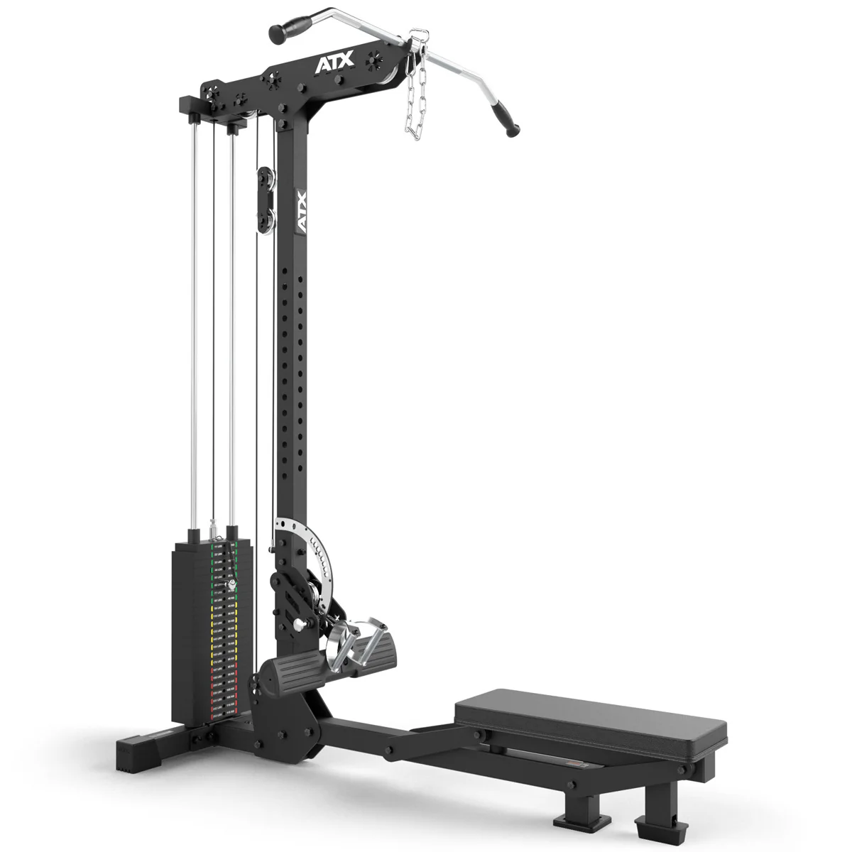ATX Latzug und Ruderzug LMSW-700 - 115 kg Steckgewichte - Image 2