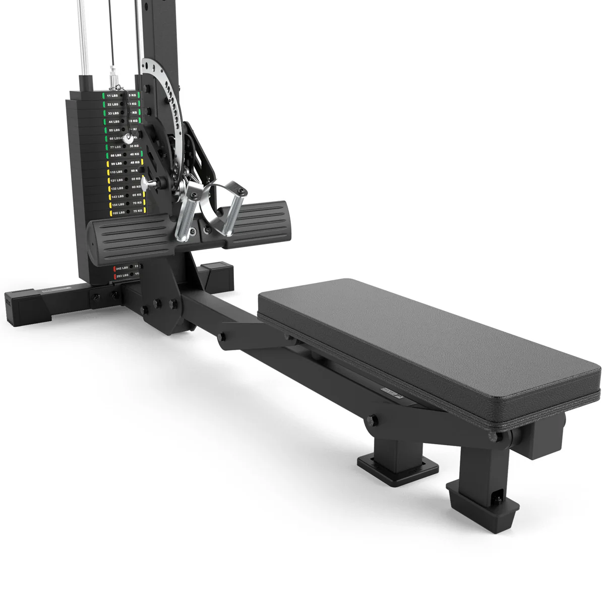 ATX Latzug und Ruderzug LMSW-700 - 115 kg Steckgewichte - Image 7