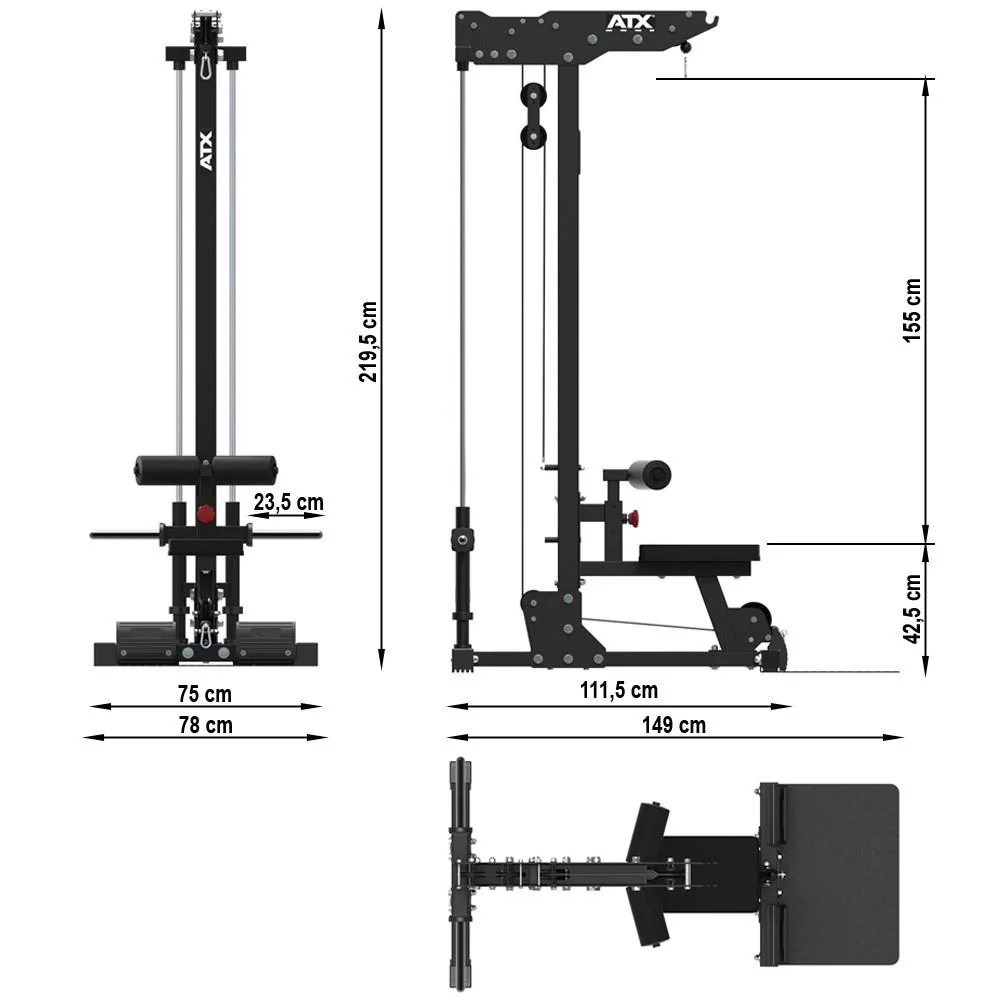 ATX Latzuggerät LPL-700 - Plate Load - Image 4
