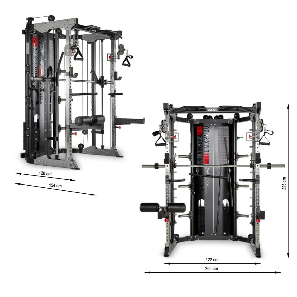 ATX Multigym GMX-2000 mit 2 x 90 KG Steckgewichten und Beinpresse - Image 11