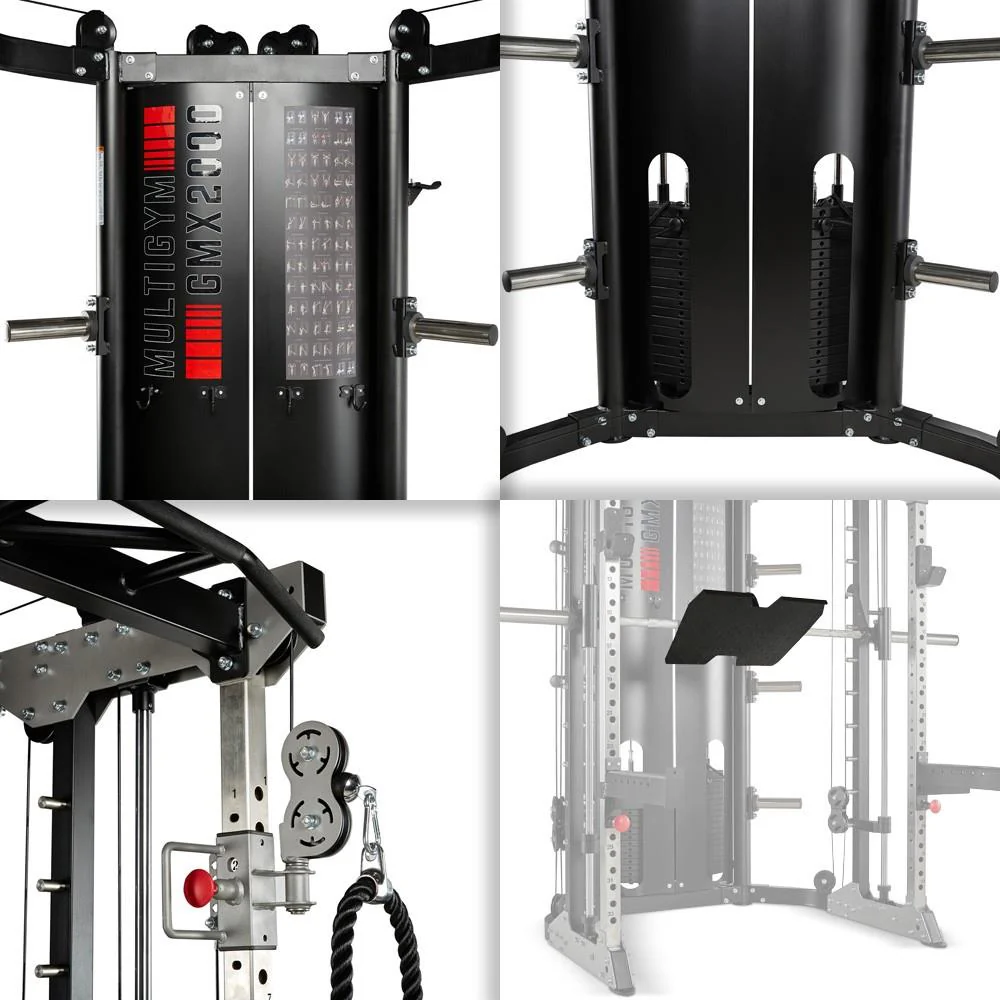 ATX Multigym GMX-2000 mit 2 x 90 KG Steckgewichten und Beinpresse - Image 8