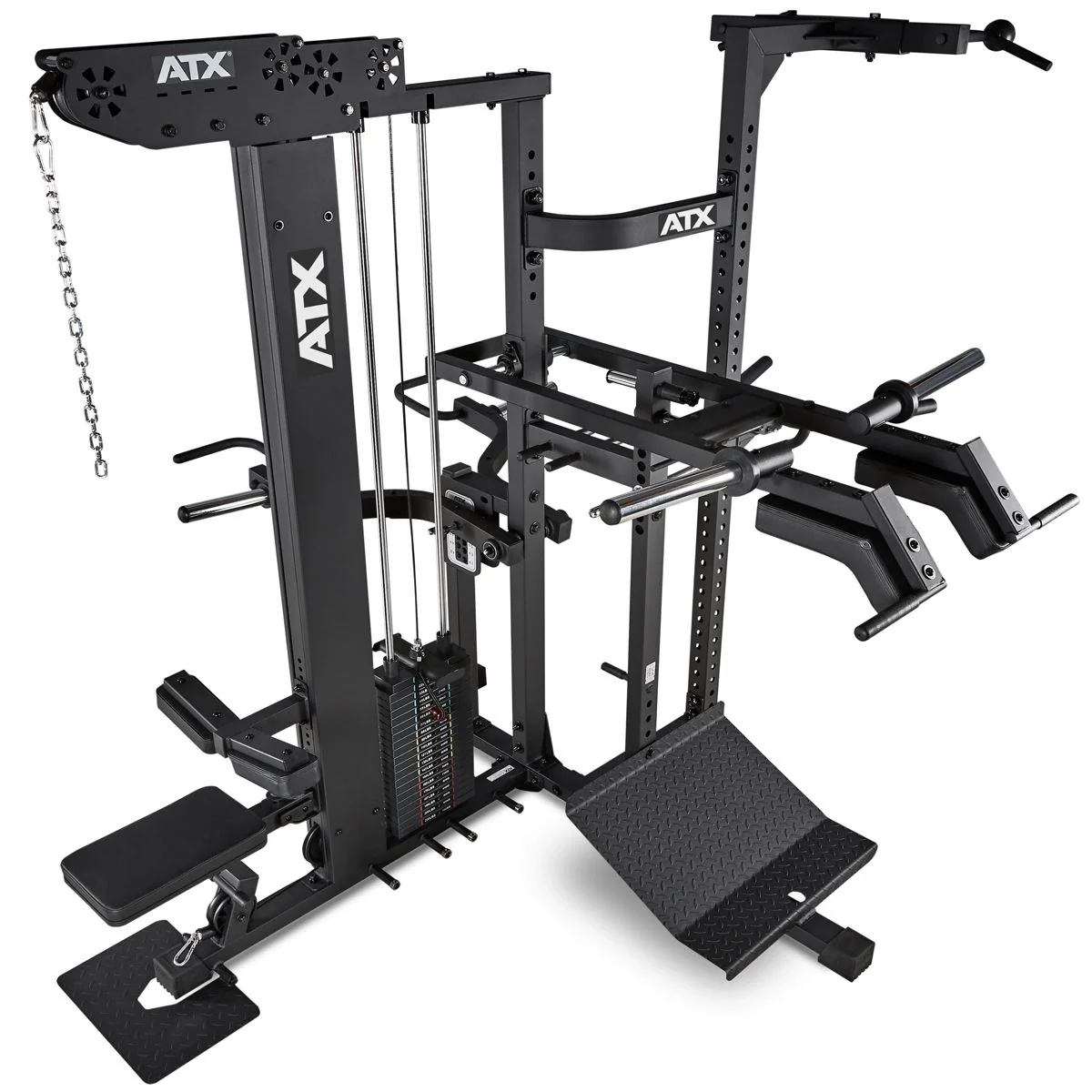 ATX Multiplex Workout Station - Multi Gym - Inklusive 107,5kg Gummi  Hantelscheiben - Vorteilspaket - Image 3