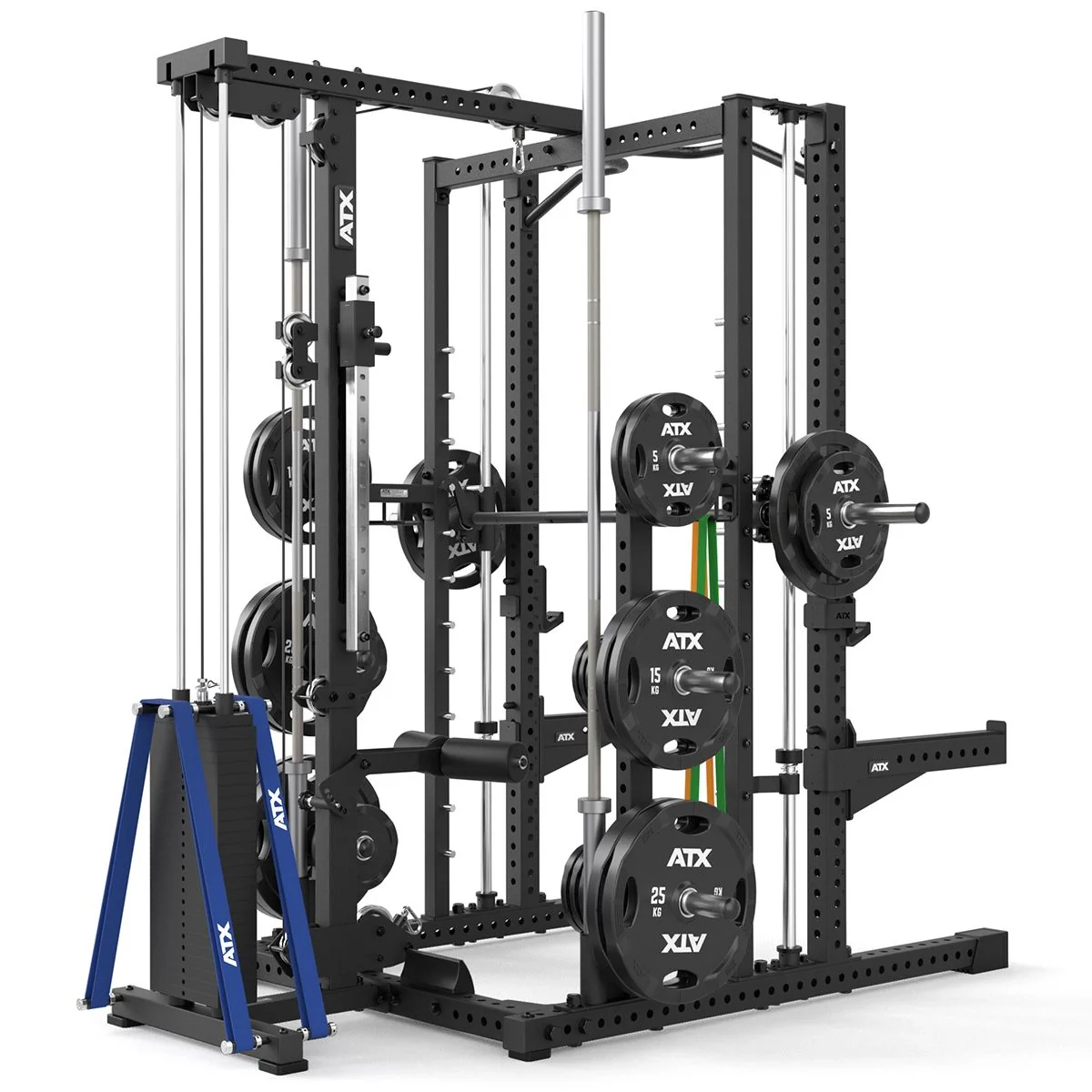 ATX Multipresse-Rack 780 Komplettstation mit Latzugstation - 125 kg Steckgewichte - Image 10
