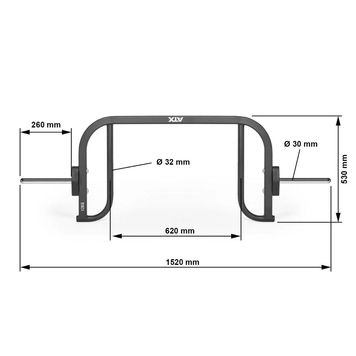 ATX Open Hex Bar Compact - 30 mm - Image 10