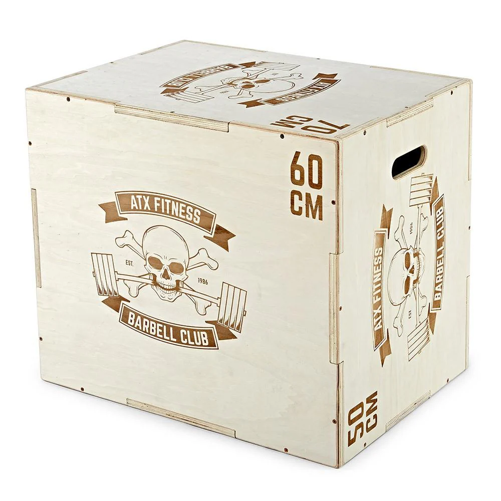 ATX Plyobox - Barbell Club - Holz natur - 50 x 60 x 70 cm - Image 2