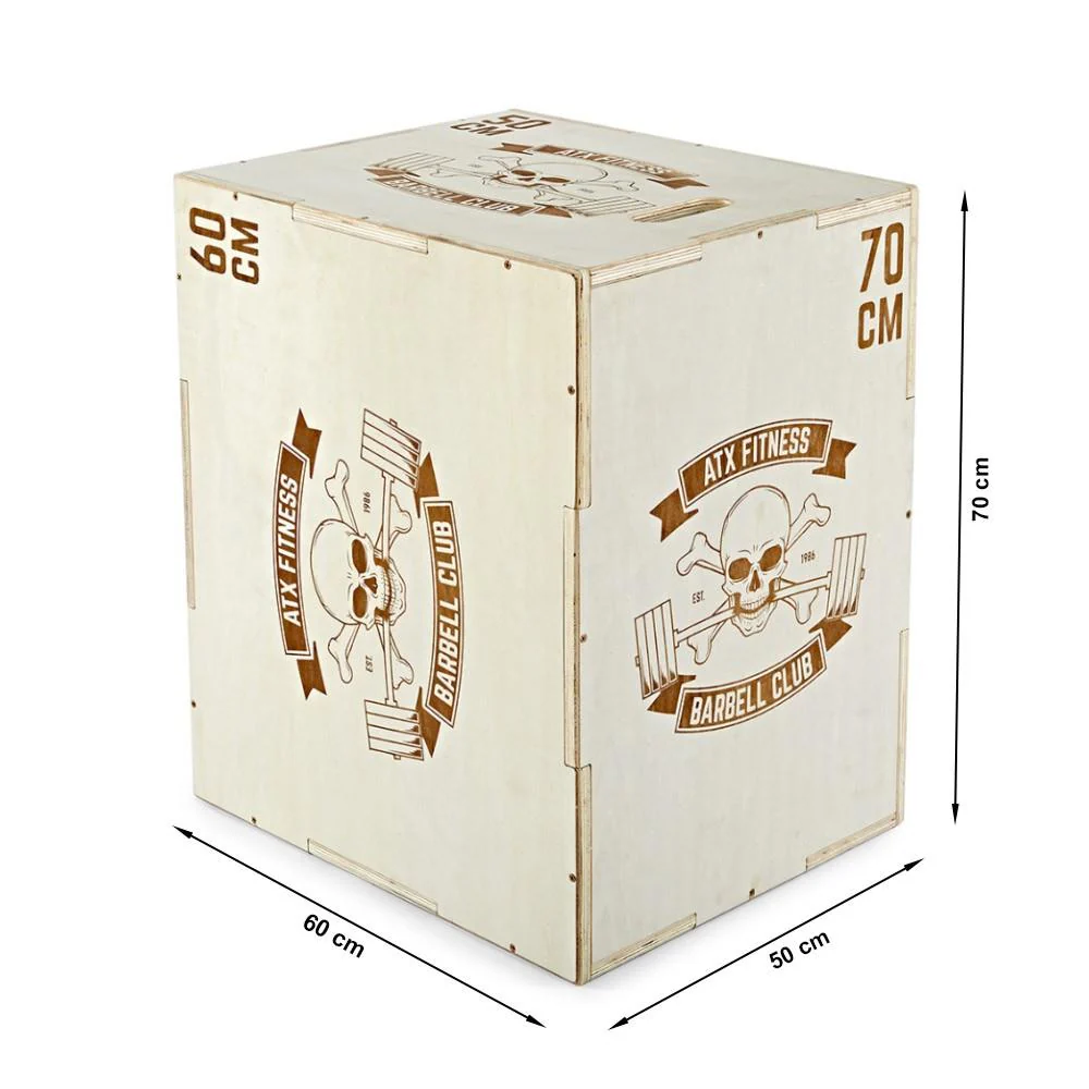 ATX Plyobox - Barbell Club - Holz natur - 50 x 60 x 70 cm - Image 7