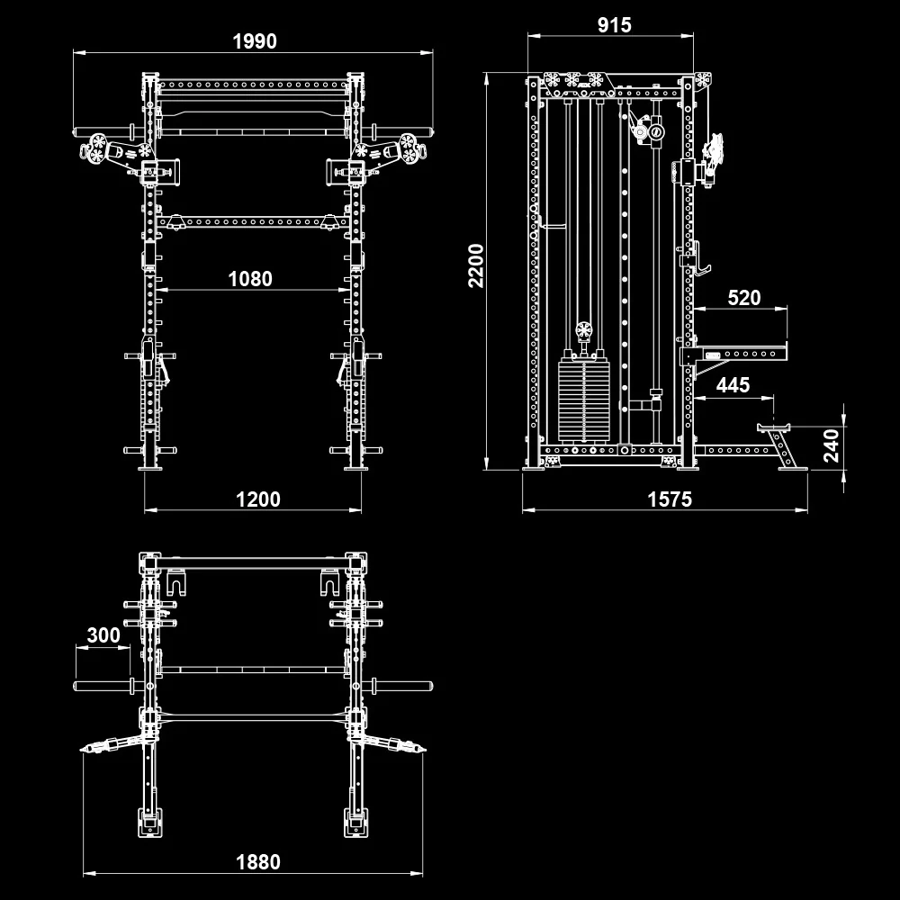 ATX Rack-Zugstation mit Multipresse - Freistehend - Image 25