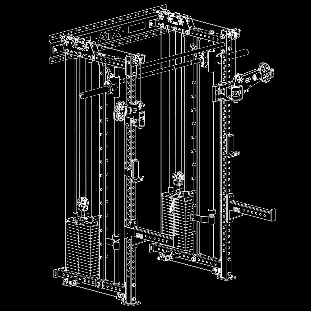 ATX Rack-Zugstation mit Multipresse zur Wandbefestigung - Image 24