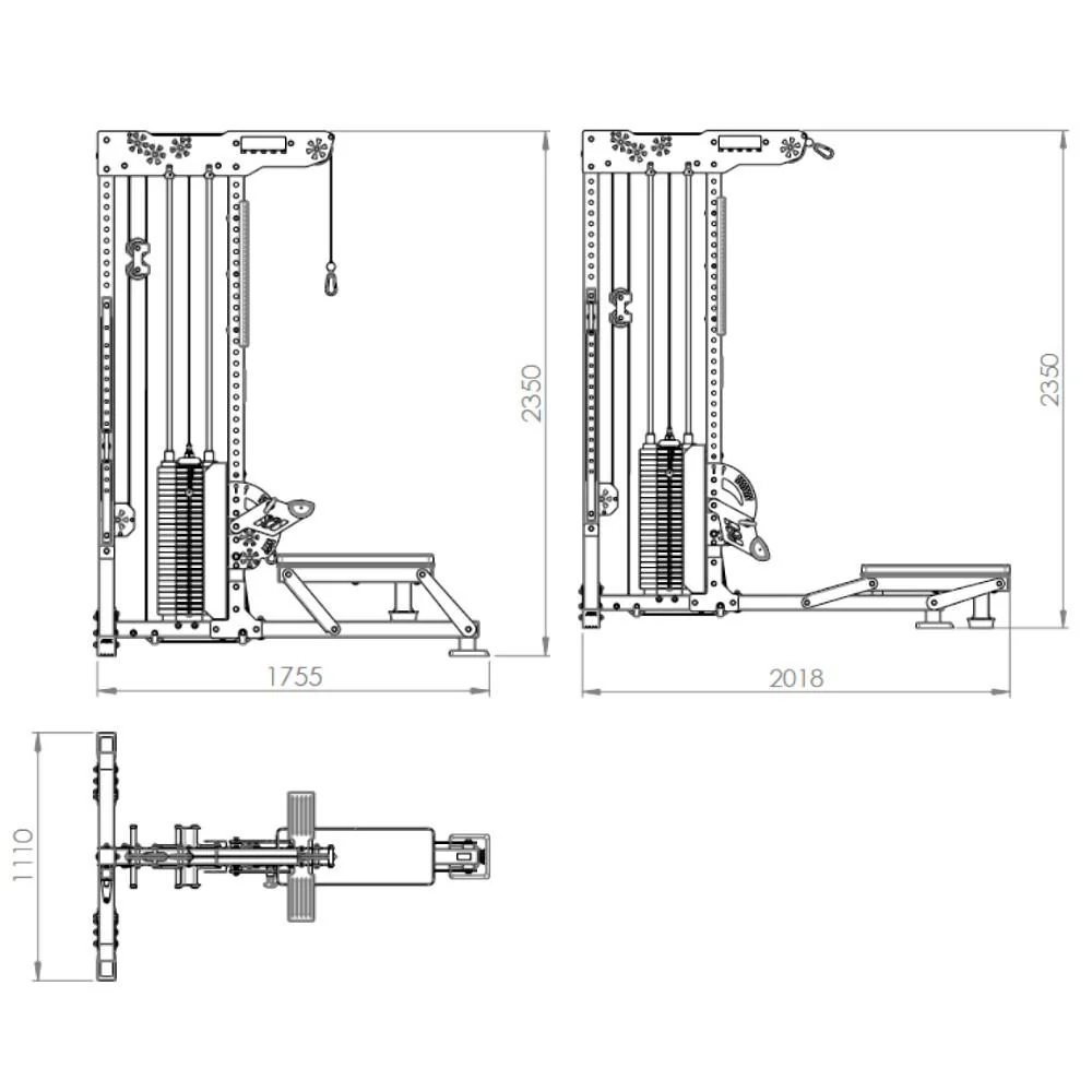 ATX Trinity Tower - Ultimative Latzugstation 3 in1 - Image 14