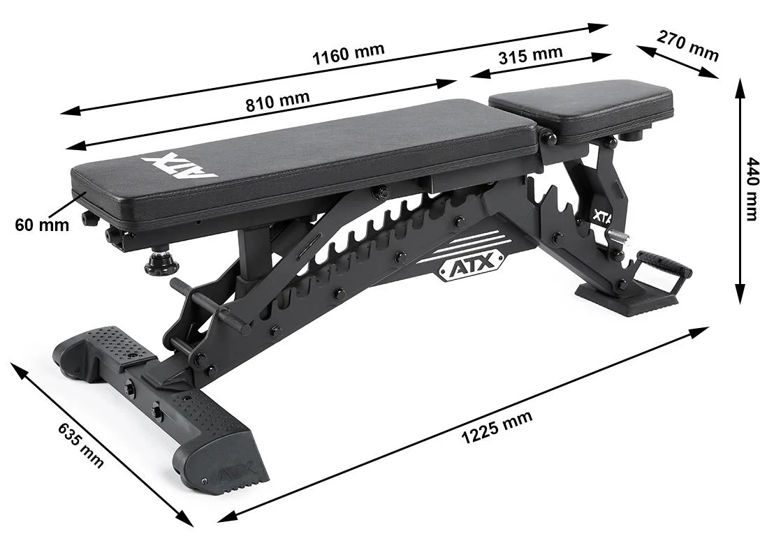ATX Verstellbare Hantelbank RAS - PU - Image 11