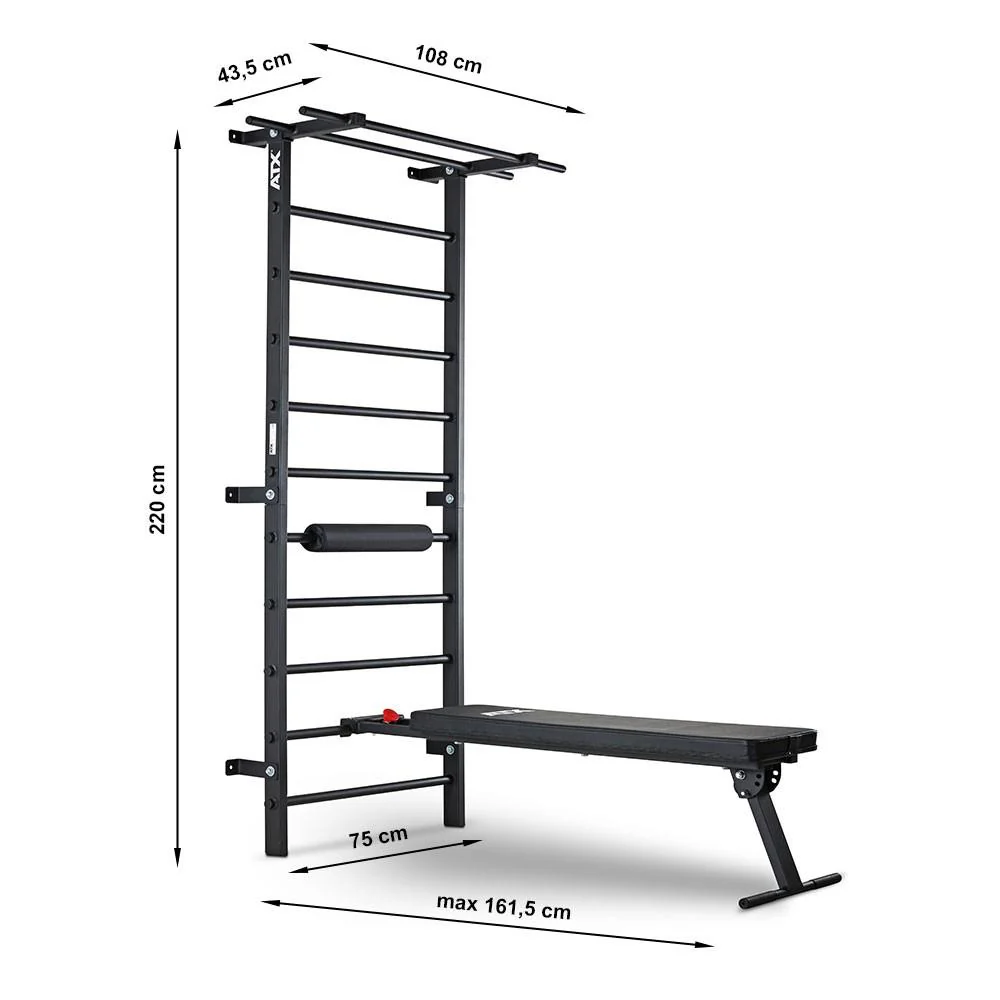 ATX Wall Bar Gym / Sprossenwand mit Bank - Image 13