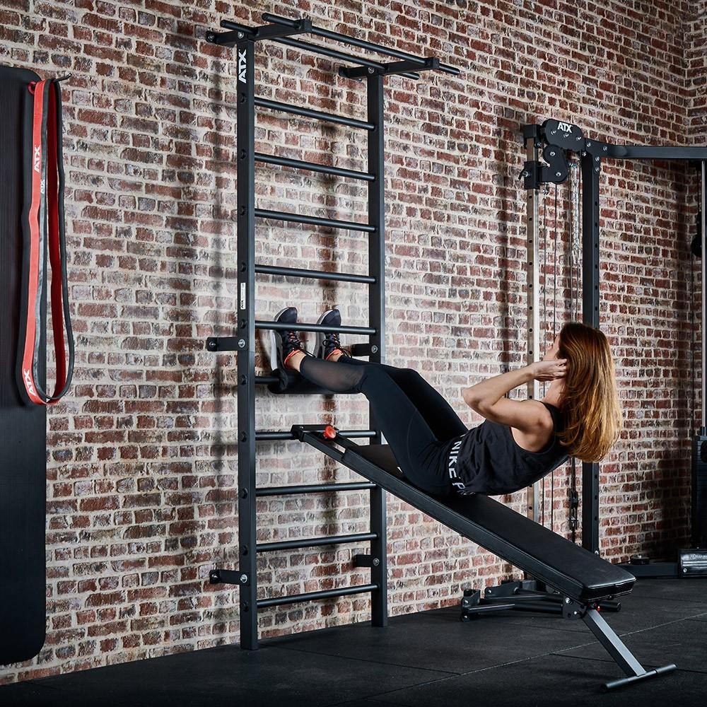 ATX Wall Bar Gym / Sprossenwand mit Bank - Image 3
