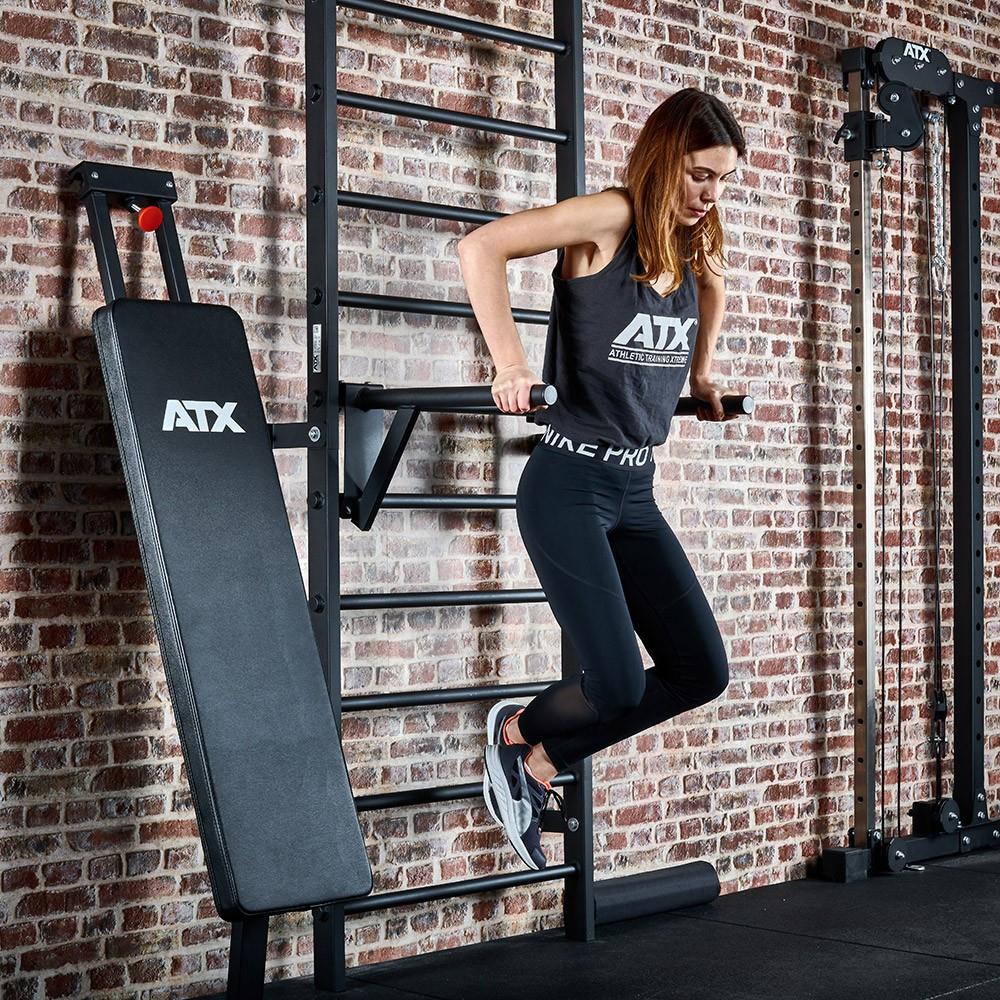 ATX Wall Bar Gym / Sprossenwand mit Bank - Image 4