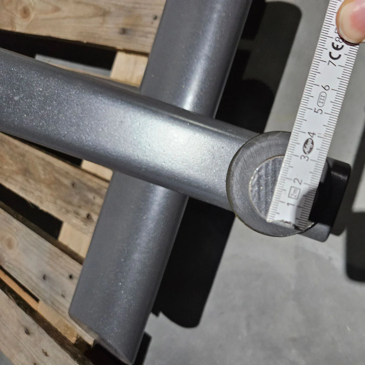 Bauchmaschine Plate loaded,  Bauchbank, Sit Up Ab Crunch Bench, Crunchstuhl T 500, Teuwsen Sportgerät, Rahmenfarbe Anthrazit, gebrauchter - überholter Zustand - Image 6