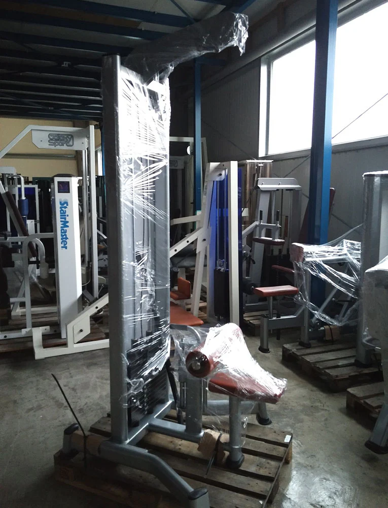 BH Fitness Latzug / Lat Pull Down, 110kg Gewichtsblock, Silber, Strength Line, gebraucht - Image 3