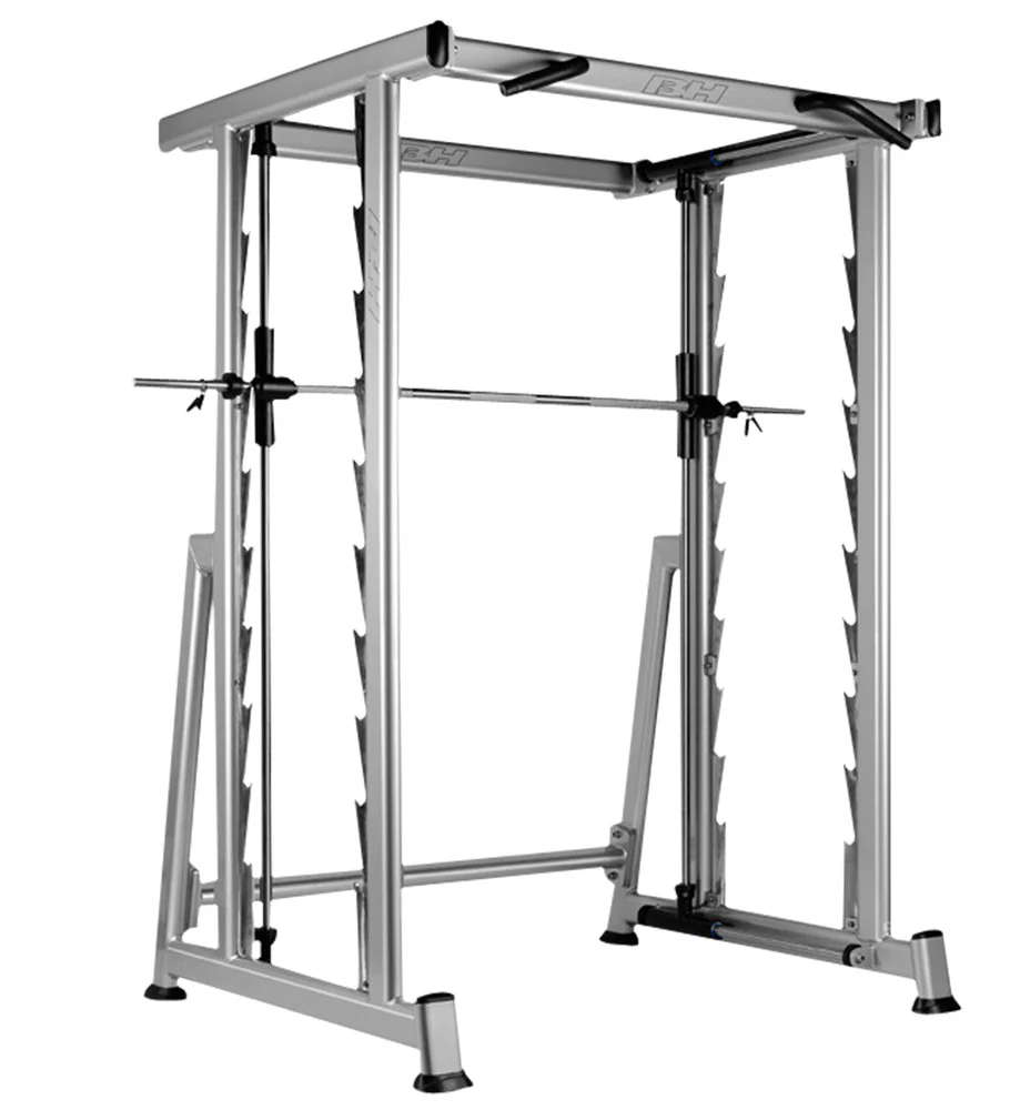 BH Fitness Max Rack LD400 / XD400EI, Multipresse, Power / Squat Rack, Silber, gebraucht - Image 3