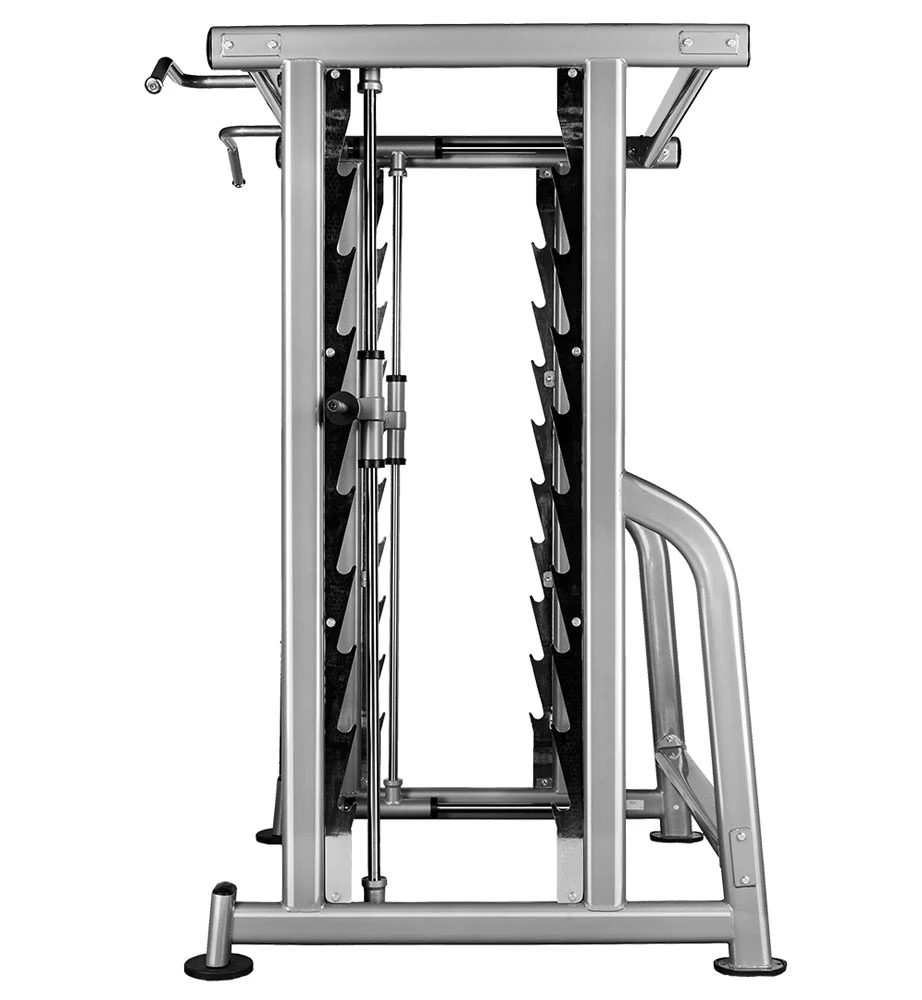 BH Fitness Max Rack LD400 / XD400EI, Multipresse, Power / Squat Rack, Silber, gebraucht - Image 4