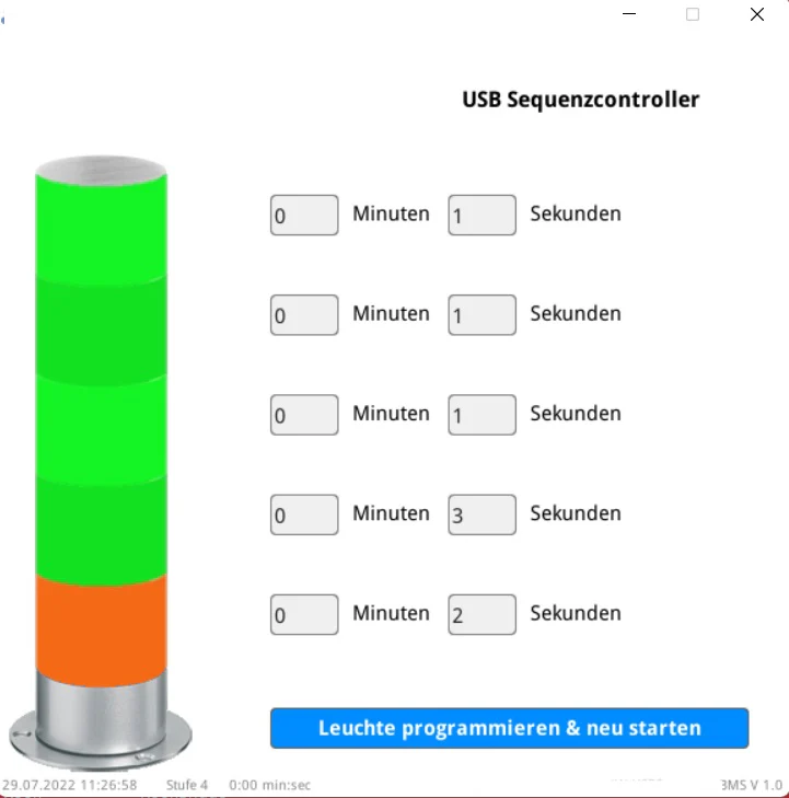 BMS Fitnessampel 2.0 USB, frei programmierbar mit 60 LED's - Image 3