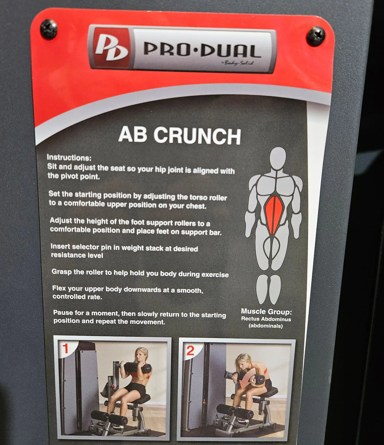 Body Solid Pro Dual Bauch- und Rückenmaschine DABB-SF, 2 in 1 Kombimaschine.  Bauchmuskeltraining und Hyperextension, Abs and Lower Back, gebraucht - geprüfter Zustand - Image 11