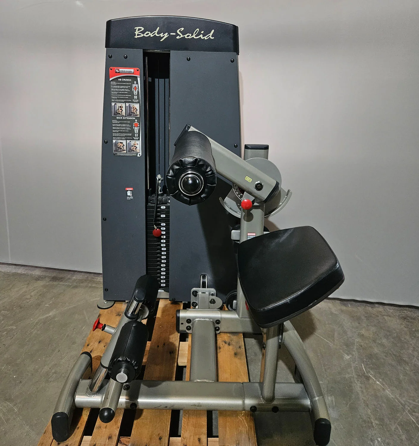 Body Solid Pro Dual Bauch- und Rückenmaschine DABB-SF, 2 in 1 Kombimaschine.  Bauchmuskeltraining und Hyperextension, Abs and Lower Back, gebraucht - geprüfter Zustand - Image 2