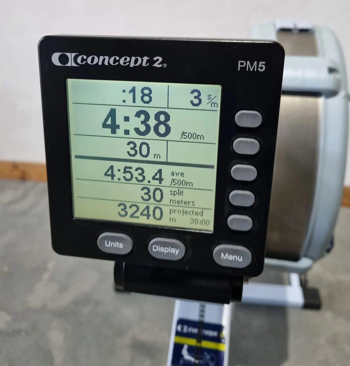 Concept2 Rudergerät mit PM5 Monitor - Farbe Blau - gebraucht - geprüfter Zustand - Image 3
