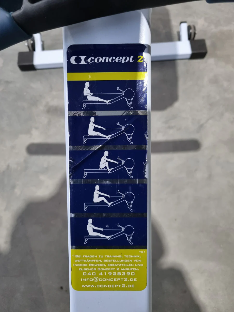 Concept2 Rudergerät mit PM5 Monitor - Farbe Blau - gebraucht - geprüfter Zustand - Image 9