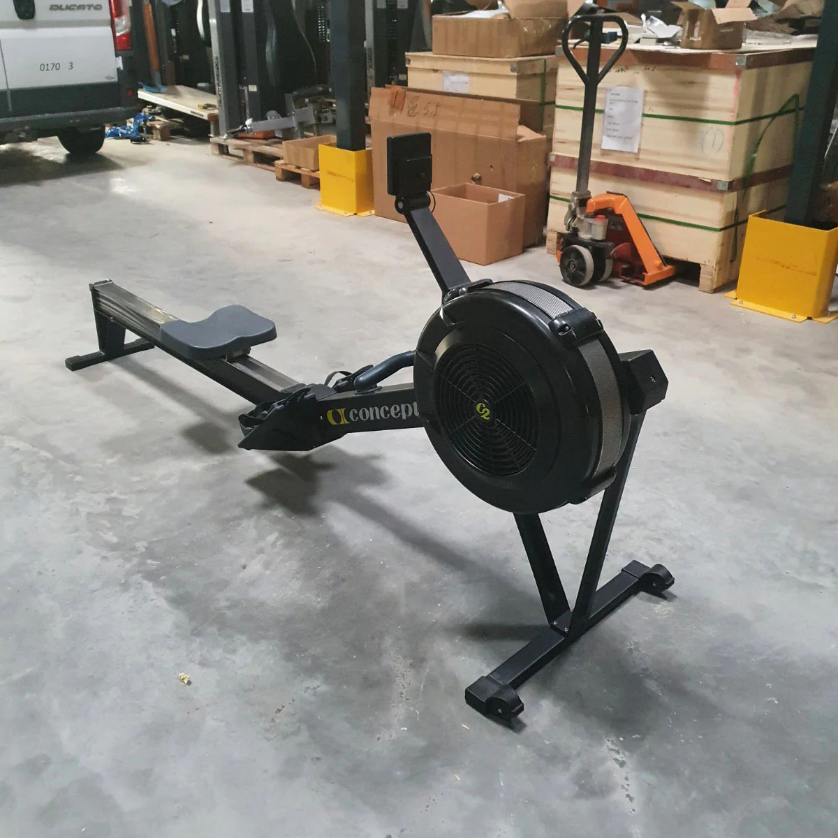 Concept2 Rudergerät Modell E / D mit PM5 Monitor - Farbe Schwarz - gebraucht - geprüfter Zustand - Image 7